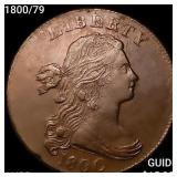 1800/79 Draped Bust Large Cent HIGH GRADE+
