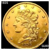 1835 $5 Gold Half Eagle UNCIRCULATED
