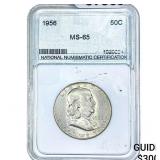 1956 Franklin Half Dollar NNC MS65
