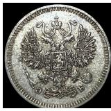 1908 Russia Silver 1 Kopeks