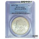 1878 7TF Morgan Silver Dollar PCGS MS63 Rev of 187