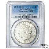 1878 7TF Morgan Silver Dollar PCGS MS63
