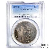 1895-S Morgan Silver Dollar PCGS VF25