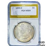 1899-O Morgan Silver Dollar PGA MS64