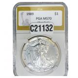 1989 Silver Eagle PGA MS70