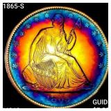 1865-S Seated Liberty Half Dollar UNCIRCULATED +