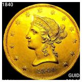 1840 $10 Gold Eagle UNCIRCULATED