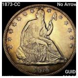 1873-CC No Arr Seated Lib. Half Dollar HIGH GRADE