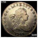 1799 Draped Bust Dollar CLOSELY UNCIRCULATED