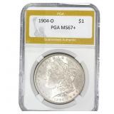 1904-O Morgan Silver Dollar PGA MS67+