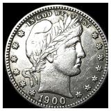1900-S Silver Barber Quarter CLOSELY  UNCIRCULATE