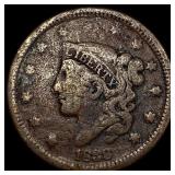 1838 Coronet Head Large Cent NICELY  CIRCULATED