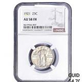 1921 Standing Liberty Quarter NGC AU58 FH