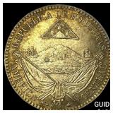 1869 Honduras Copper Nickel 1/4 Real