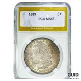 1889 Morgan Silver Dollar PGA MS65