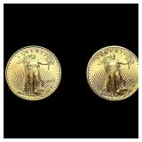 2 2022 1/10 oz $5 Gold Eagles