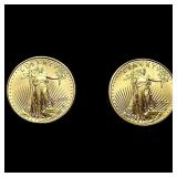 2 2022 1/10 oz $5 Gold Eagles