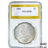 1889 Morgan Silver Dollar PGA MS66