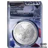 2021 Silver Eagle ANACS MS70 Type II