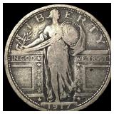 1917 Type 1 Standing Liberty Quarter NICELY CIRCUL