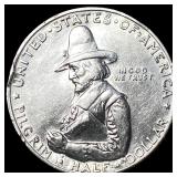 1920 Silver Pilgrim Tercentenary Half Dollar UNCIR