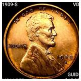 1909-S VDB Wheat Cent CHOICE BU RD