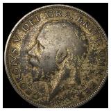 1934 Great Britain SIlver 1/2 Crown