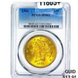 1904 $20 Gold Double Eagle PCGS MS63