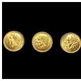 3 1945 2 Pesos Gold