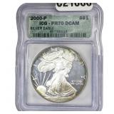 2000-P Silver Eagle ICG PR70 DCAM