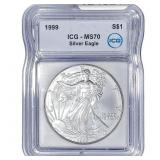 1999 Silver Eagle ICG MS70