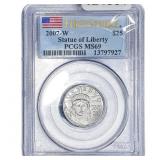 2007-W 1/4oz Platinum $25 Liberty PCGS MS69