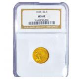 1926 $2.50 Gold Quarter Eagle NGC MS62
