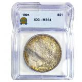 1904 Morgan Silver Dollar ICG MS64