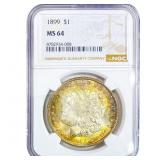 1899 Morgan Silver Dollar NGC MS64