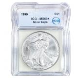 1999 Silver Eagle ICG MS69+