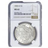 1903-O Morgan Silver Dollar NGC MS62