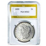 1899 Morgan Silver Dollar PGA MS62