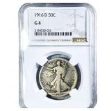 1916-D Walking Liberty Half Dollar NGC G4