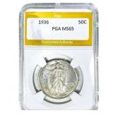 1936 Walking Liberty Half Dollar PGA MS65
