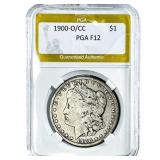 1900-O/CC Morgan Silver Dollar PGA F12