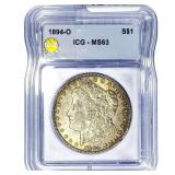 1894-O Morgan Silver Dollar ICG MS63