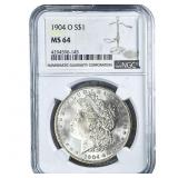 1904-O Morgan Silver Dollar NGC MS64