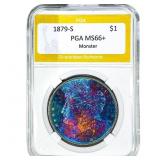 1879-S Morgan Silver Dollar PGA MS66+ Monster