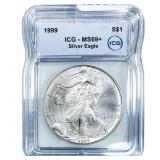 1999 Silver Eagle ICG MS69+