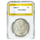 1880-O Morgan Silver Dollar PGA MS63