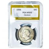 1936 Cleveland Half Dollar PGA MS66
