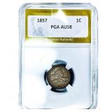1857 Flying Eagle Cent PGA AU58