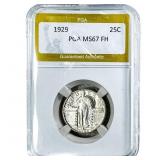 1929 Standing Liberty Quarter PGA MS67 FH