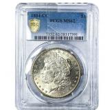 1884-CC Morgan Silver Dollar PCGS MS62